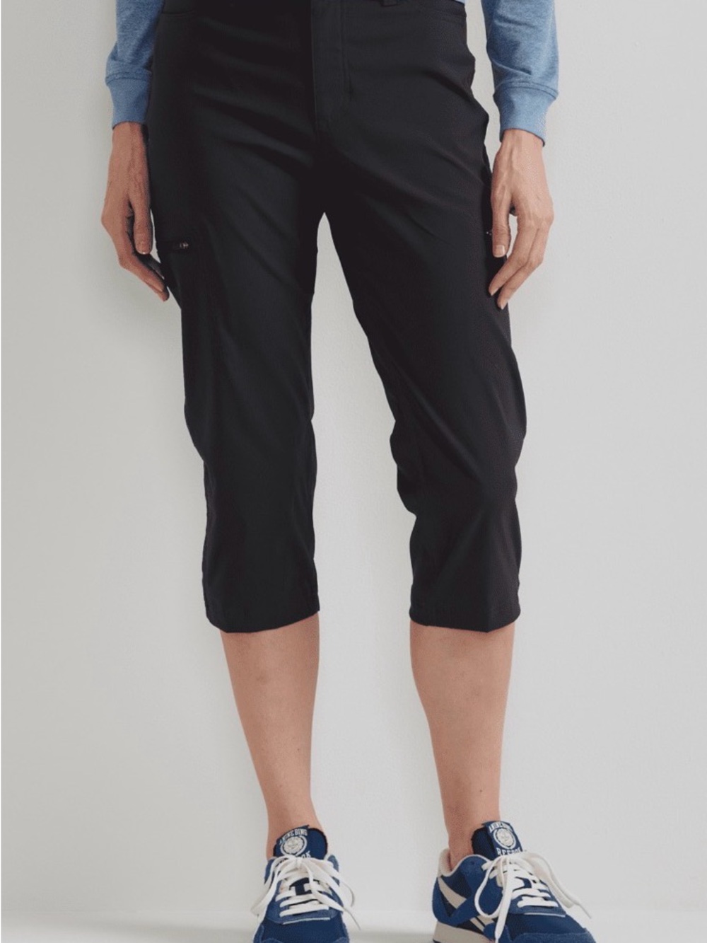 Eddie Bauer Black Cropped Capris